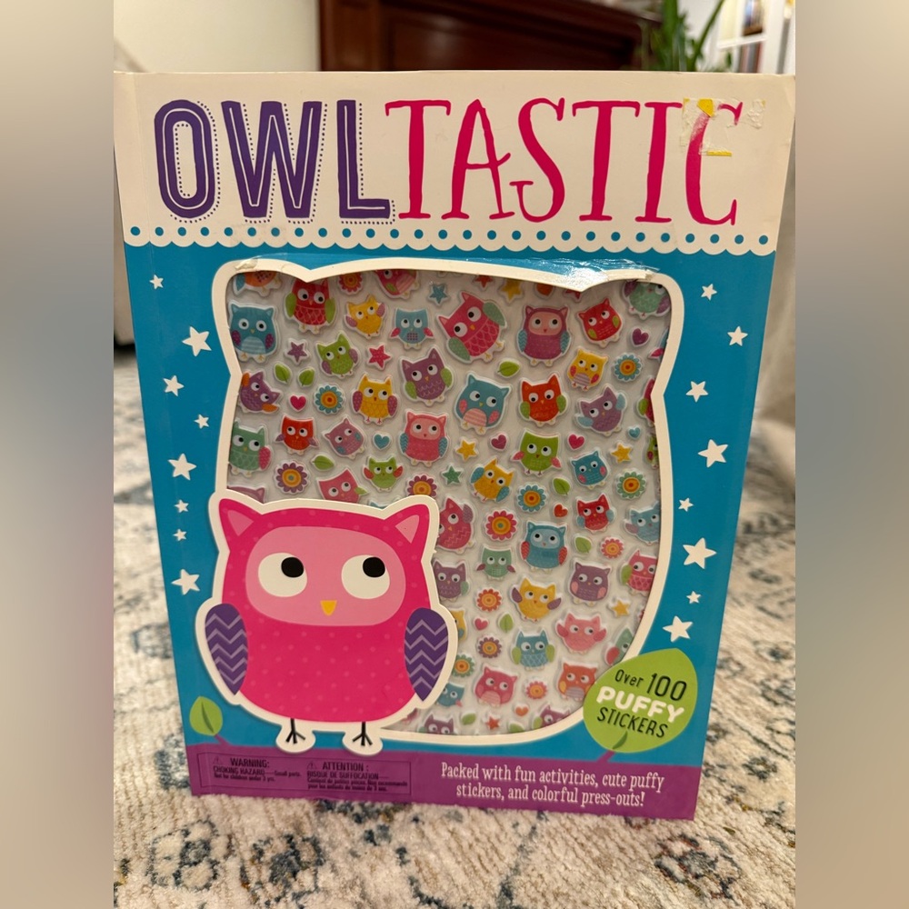 3/$10 - OWLTASTIC Activity Book with Puffy Stickers